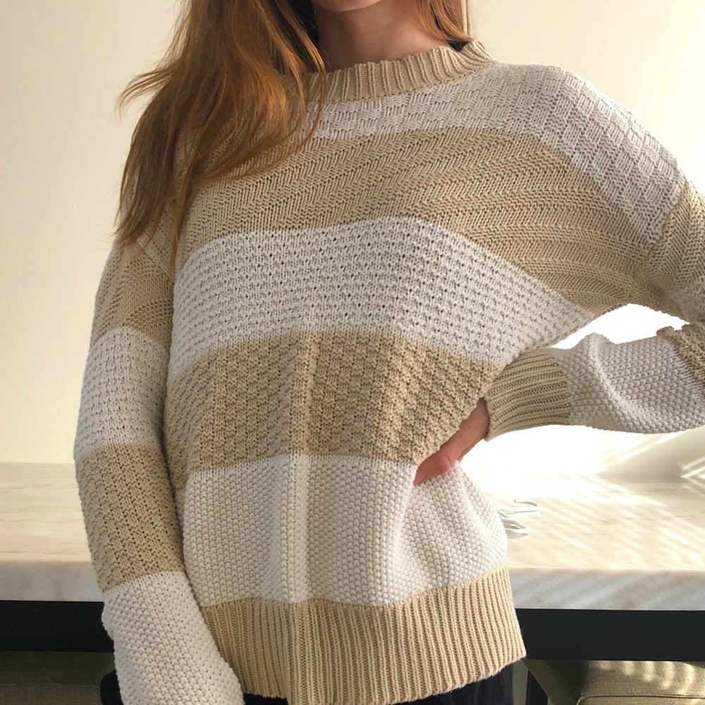 Striped Knit Sweater